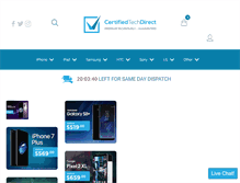 Tablet Screenshot of certifiedtechdirect.com